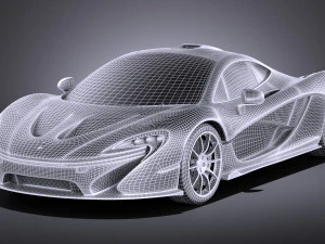 Mclaren P1 2016 vray 3D Model