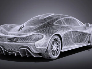 Mclaren P1 2016 vray 3D Model