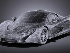Mclaren P1 2016 vray 3D Model