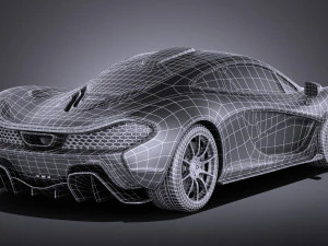 Mclaren P1 2016 vray 3D Model