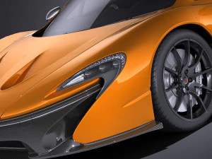 Mclaren P1 Concept 2013 vray 3D Model