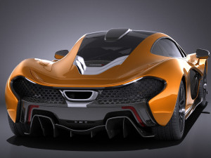 Mclaren P1 Concept 2013 vray Modelo 3D