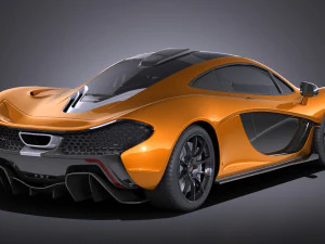 Mclaren P1 Concept 2013 vray 3D Model