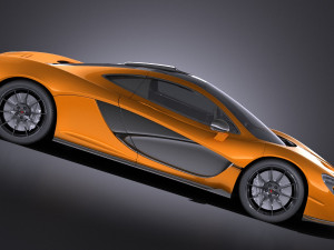 Mclaren P1 Concept 2013 vray Modelo 3D