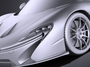 Mclaren P1 Concept 2013 vray Modelo 3D