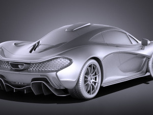 Mclaren P1 Concept 2013 vray Modelo 3D