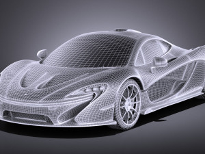 Mclaren P1 Concept 2013 vray Modelo 3D
