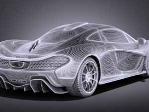 Mclaren P1 Concept 2013 vray Modelo 3D
