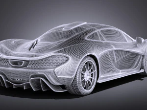 Mclaren P1 Concept 2013 vray 3D Model