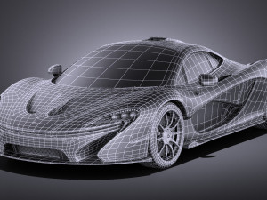 Mclaren P1 Concept 2013 vray Modelo 3D