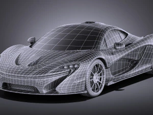 Mclaren P1 Concept 2013 vray 3D Model