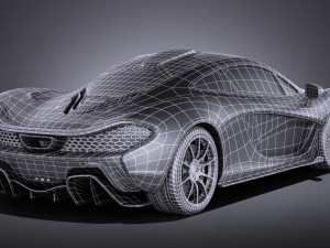 Mclaren P1 Concept 2013 vray Modelo 3D