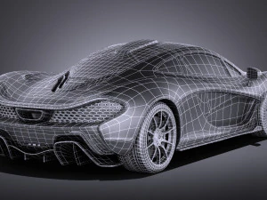 Mclaren P1 Concept 2013 vray 3D Model