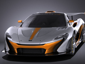 Mclaren P1 GTR Concept 2016 vray 3D मॉडल