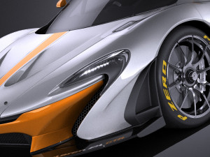 Mclaren P1 GTR Concept 2016 vray 3D मॉडल