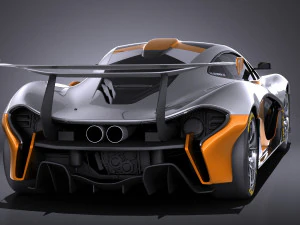 Mclaren P1 GTR Concept 2016 vray 3D Model