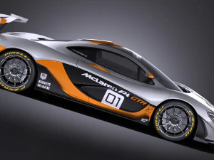Mclaren P1 GTR Concept 2016 vray 3D Model