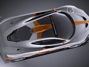 Mclaren P1 GTR Concept 2016 vray 3D Model
