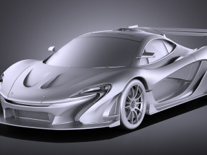 Mclaren P1 GTR Concept 2016 vray 3D मॉडल