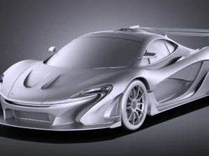 Mclaren P1 GTR Concept 2016 vray 3D Model