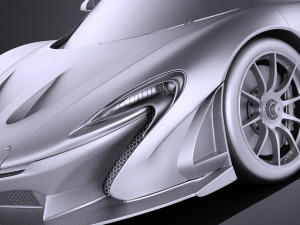 Mclaren P1 GTR Concept 2016 vray 3D मॉडल