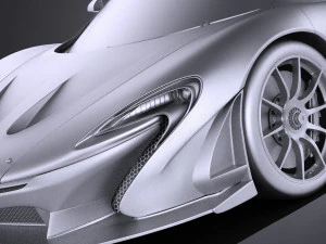 Mclaren P1 GTR Concept 2016 vray 3D Model