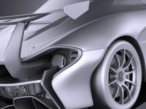 Mclaren P1 GTR Concept 2016 vray 3D मॉडल