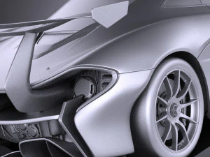 Mclaren P1 GTR Concept 2016 vray 3D Model