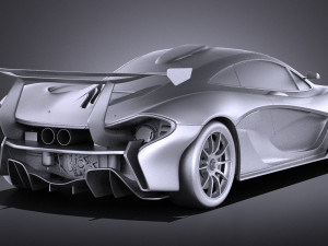 Mclaren P1 GTR Concept 2016 vray 3D मॉडल