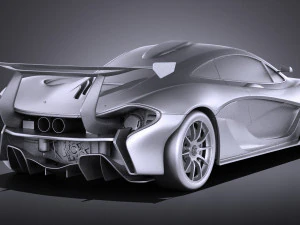 Mclaren P1 GTR Concept 2016 vray 3D Model