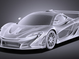 Mclaren P1 GTR Concept 2016 vray 3D मॉडल