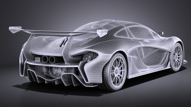 Mclaren P1 Gtr Concept 2016 Vray 3D Модель In Спортивные 3DExport