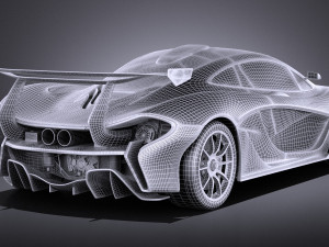 Mclaren P1 GTR Concept 2016 vray 3D मॉडल