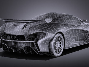 Mclaren P1 GTR Concept 2016 vray 3D मॉडल