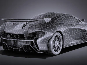 Mclaren P1 GTR Concept 2016 vray 3D Model