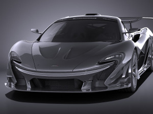 Mclaren P1 LM 2018 Modello 3D