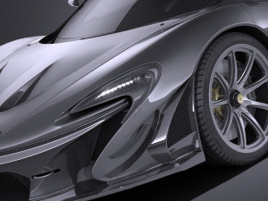 Mclaren P1 LM 2018 Modello 3D