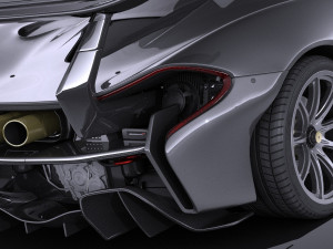 Mclaren P1 LM 2018 Modello 3D