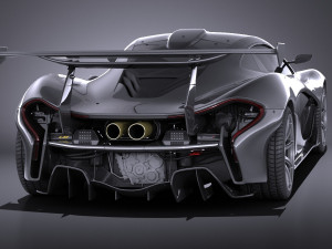 Mclaren P1 LM 2018 Modello 3D