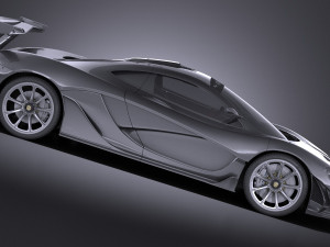 Mclaren P1 LM 2018 Modello 3D