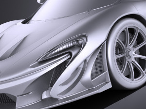 Mclaren P1 LM 2018 Modello 3D