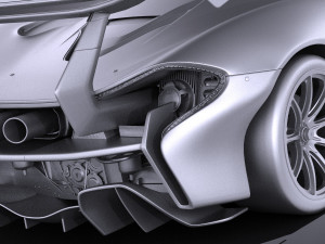 Mclaren P1 LM 2018 Modello 3D