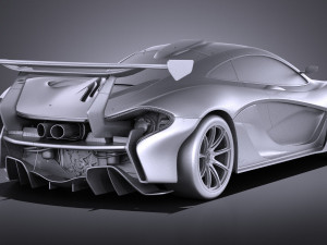 Mclaren P1 LM 2018 Modello 3D