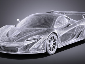 Mclaren P1 LM 2018 Modello 3D