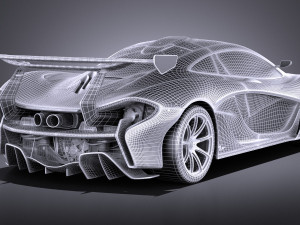 Mclaren P1 LM 2018 Modello 3D