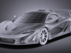 Mclaren P1 LM 2018 Modello 3D