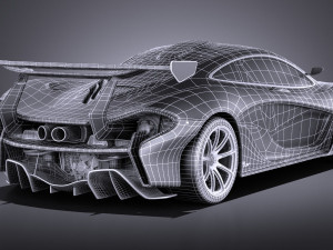Mclaren P1 LM 2018 Modello 3D
