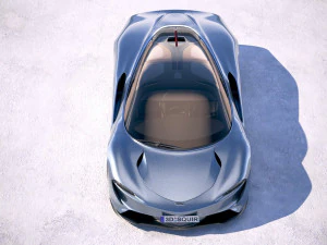 Mclaren Speedtail 2020 3D Model
