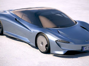 Mclaren Speedtail 2020 3D Model