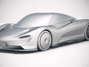 Mclaren Speedtail 2020 3D Model